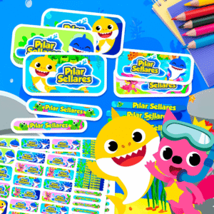 Baby Shark - Etiquetas Personalizadas