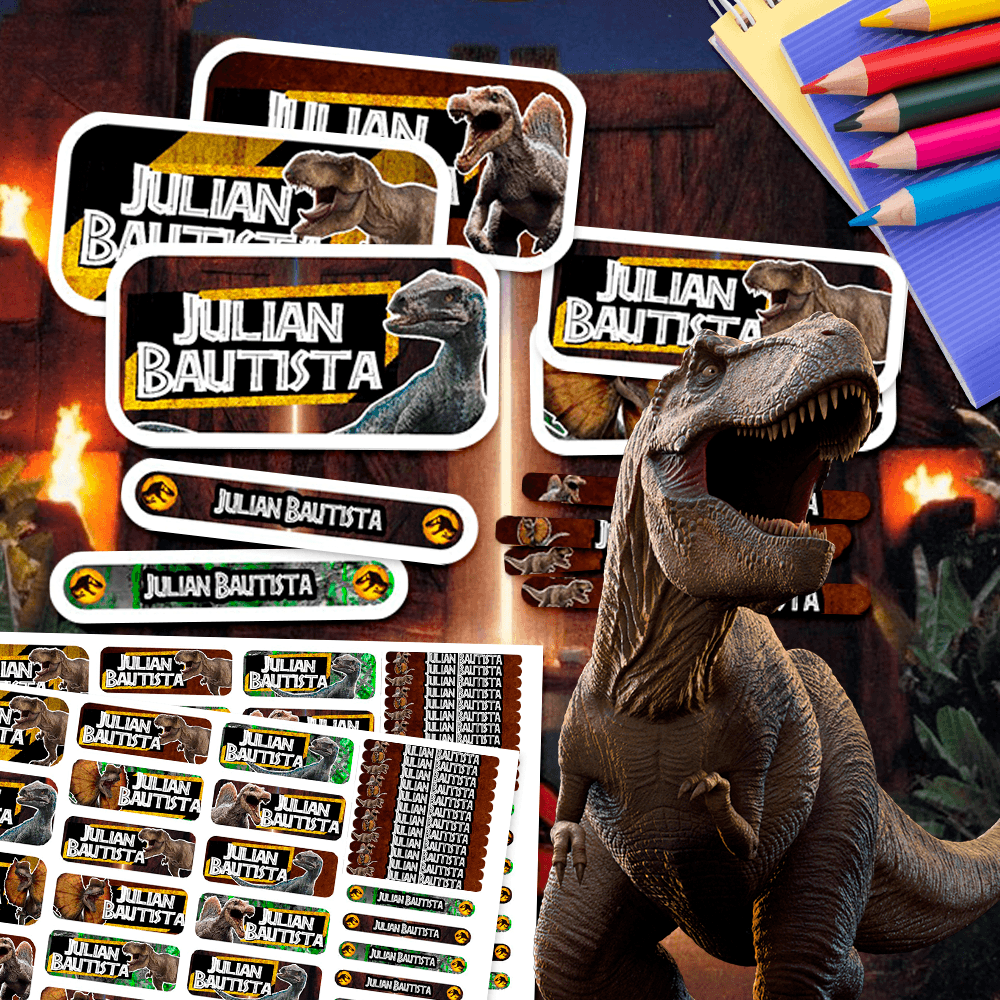 Etiquetas Escolares - Jurassic Park