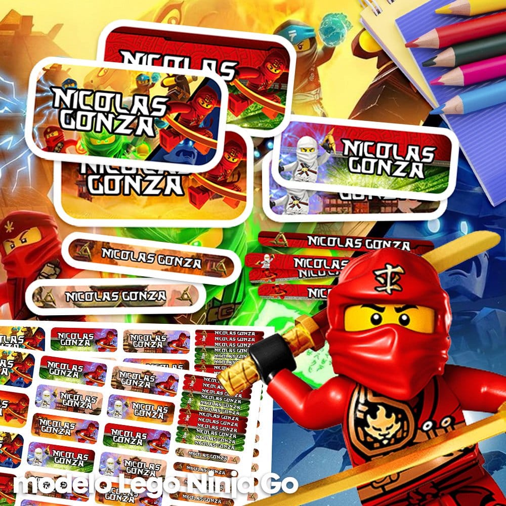 Etiquetas Escolares - Lego Ninjago
