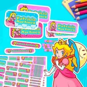 Princesa Peach - Etiquetas Personalizadas