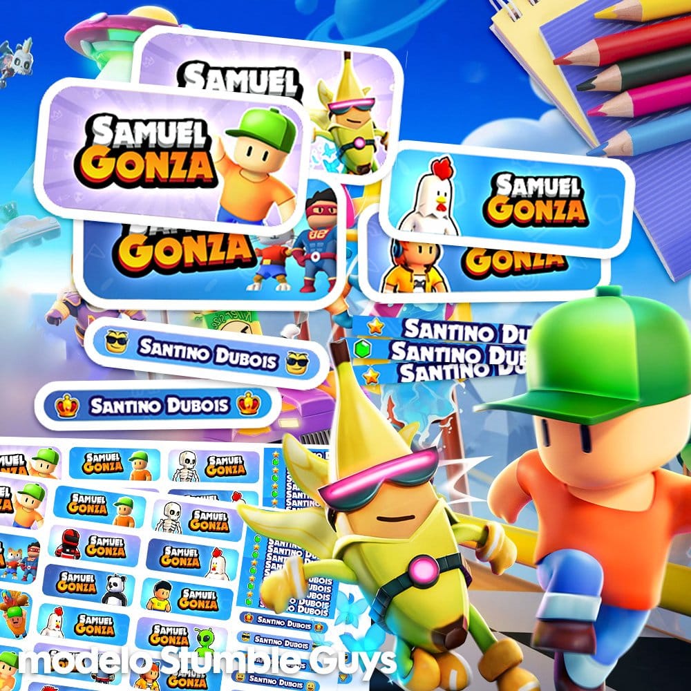 Etiquetas Escolares - Stumble Guys