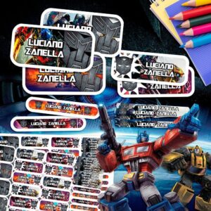 Transformers - Etiquetas Personalizadas