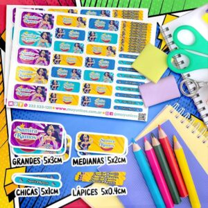 Mujer Maravilla DC - Etiquetas Personalizadas