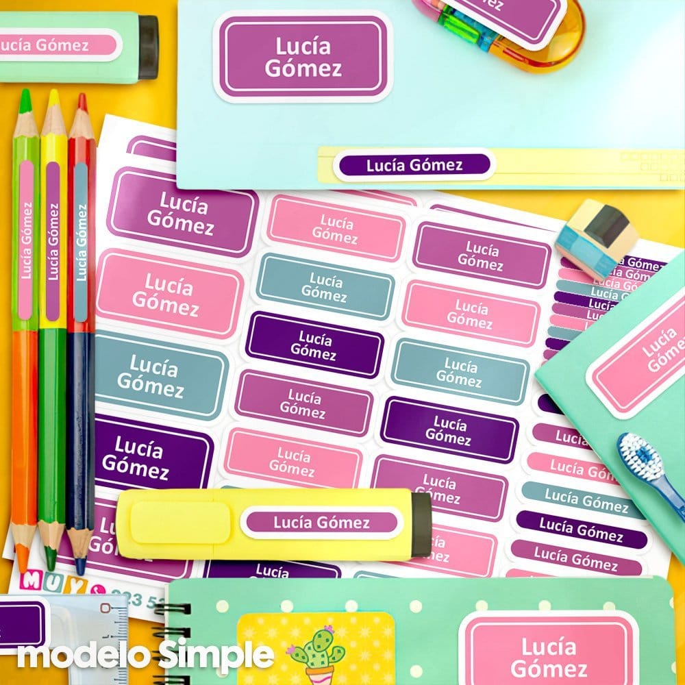 Etiquetas Escolares - Simple