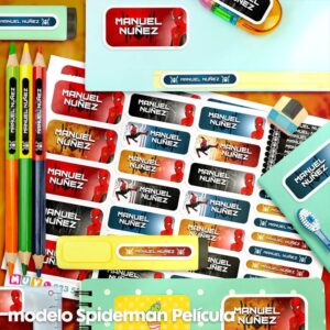 Spiderman Pelicula - Etiquetas Personalizadas